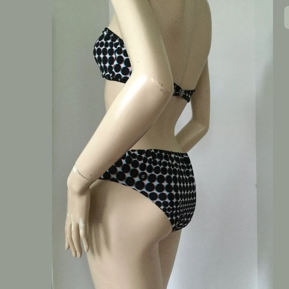 Chanel Bikini Circle Print and CC logo Throughout - Picture 3 of 8